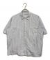 SEDAN ALL-PURPOSE（セダンオールパーパス）の古着「Striped Cotton Polyester S S Work Shirt」｜ブルー×ホワイト