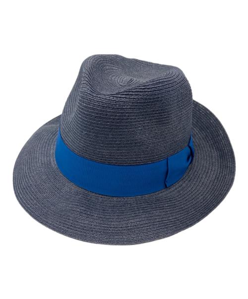 BORSALINO（ボルサリーノ）BORSALINO (ボルサリーノ) カナパ中折れハット ネイビー サイズ:59の古着・服飾アイテム