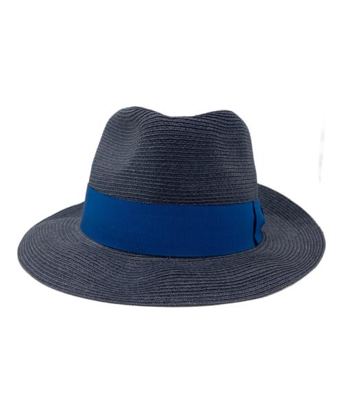 BORSALINO（ボルサリーノ）BORSALINO (ボルサリーノ) カナパ中折れハット ネイビー サイズ:59の古着・服飾アイテム