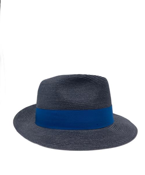 BORSALINO（ボルサリーノ）BORSALINO (ボルサリーノ) カナパ中折れハット ネイビー サイズ:59の古着・服飾アイテム