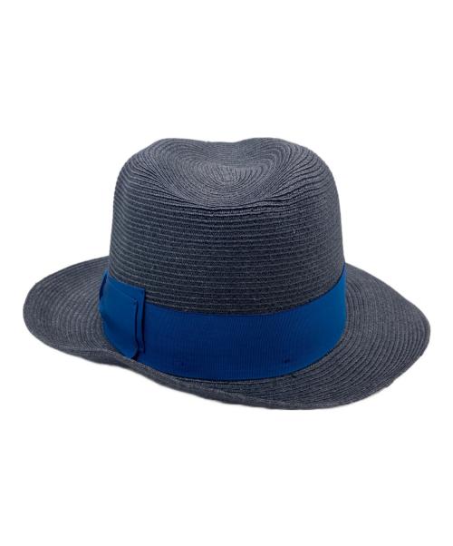 BORSALINO（ボルサリーノ）BORSALINO (ボルサリーノ) カナパ中折れハット ネイビー サイズ:59の古着・服飾アイテム