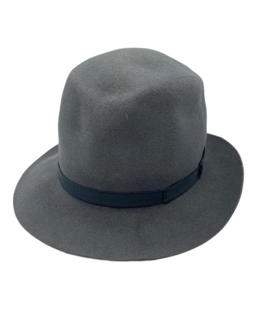 BORSALINO（ボルサリーノ）BORSALINO (ボルサリーノ) ラビットウールハット グレー サイズ:58の古着・服飾アイテム