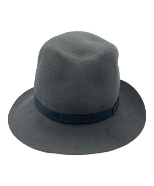 BORSALINO（ボルサリーノ）BORSALINO (ボルサリーノ) ラビットウールハット グレー サイズ:58の古着・服飾アイテム