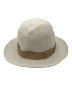 BORSALINOボルサリーノ）の古着「フェルトハット」｜アイボリー