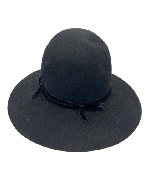 TAKAHIROMIYASHITA TheSoloIst.（タカヒロミヤシタ ザソロイスト）TAKAHIROMIYASHITA TheSoloIst. (タカヒロミヤシタ ザソロイスト) ボーラーハット/ベルベットリボン ブラック サイズ:Mの古着・服飾アイテム