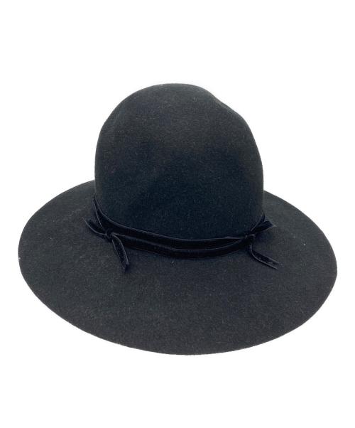 TAKAHIROMIYASHITA TheSoloIst.（タカヒロミヤシタ ザソロイスト）TAKAHIROMIYASHITA TheSoloIst. (タカヒロミヤシタ ザソロイスト) ボーラーハット/ベルベットリボン ブラック サイズ:Mの古着・服飾アイテム