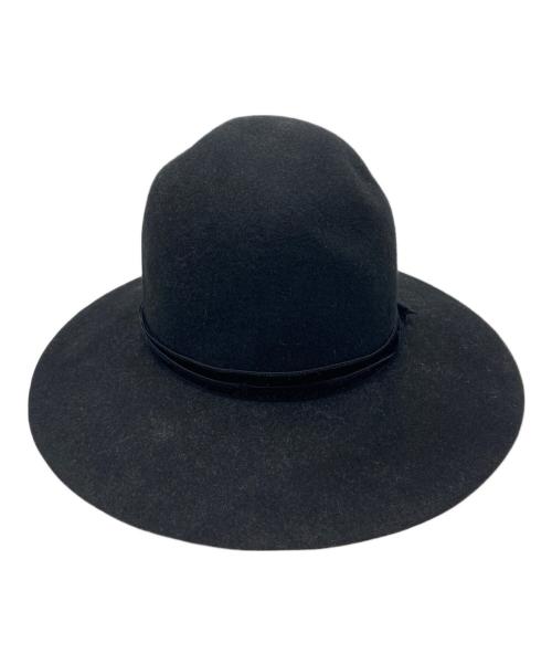 TAKAHIROMIYASHITA TheSoloIst.（タカヒロミヤシタ ザソロイスト）TAKAHIROMIYASHITA TheSoloIst. (タカヒロミヤシタ ザソロイスト) ボーラーハット/ベルベットリボン ブラック サイズ:Mの古着・服飾アイテム