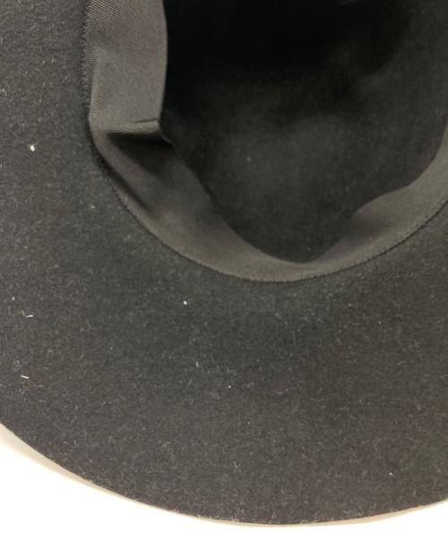TAKAHIROMIYASHITA TheSoloIst.（タカヒロミヤシタ ザソロイスト）TAKAHIROMIYASHITA TheSoloIst. (タカヒロミヤシタ ザソロイスト) ボーラーハット/ベルベットリボン ブラック サイズ:Mの古着・服飾アイテム