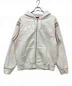 SUPREMEシュプリーム）の古着「Jet Sleeve Zip Up Hooded Sweatshirt / ジェットスリーブジップアップフーデッドスウェットシャツ」｜ホワイト
