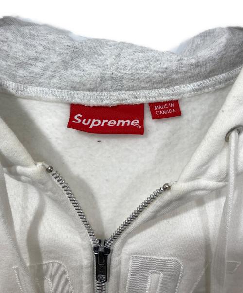 SUPREME（シュプリーム）SUPREME (シュプリーム) Jet Sleeve Zip Up Hooded Sweatshirt / ジェットスリーブジップアップフーデッドスウェットシャツ ホワイト サイズ:Mediumの古着・服飾アイテム
