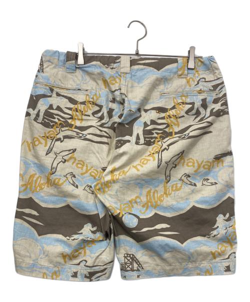 45R（フォーティファイブ・アール）45R (フォーティファイブ・アール) コットンアロハショーツ ベージュ サイズ:４の古着・服飾アイテム