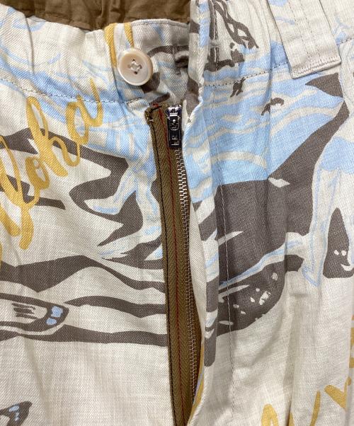 45R（フォーティファイブ・アール）45R (フォーティファイブ・アール) コットンアロハショーツ ベージュ サイズ:４の古着・服飾アイテム