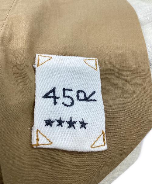 45R（フォーティファイブ・アール）45R (フォーティファイブ・アール) コットンアロハショーツ ベージュ サイズ:４の古着・服飾アイテム