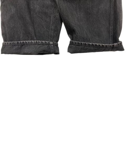 COMOLI（コモリ）COMOLI (コモリ) BELTED DENIM PANTS/ベルテッドデニムパンツ ブラック サイズ:2の古着・服飾アイテム