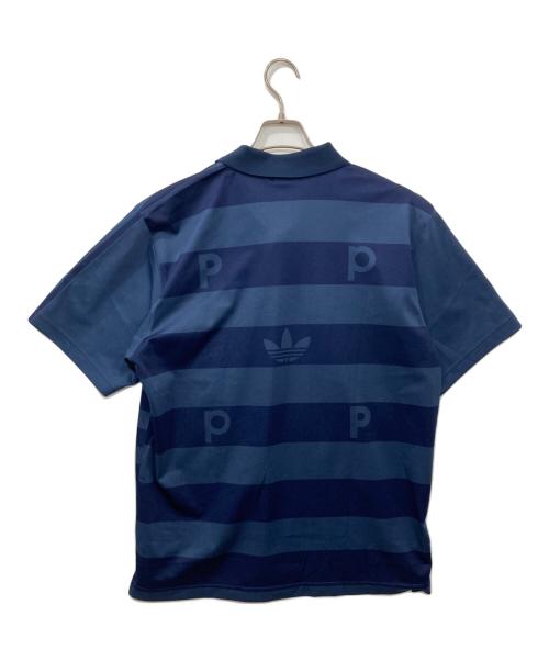 adidas（アディダス）adidas (アディダス) POP TRADING COMPANY (ポップトレーディングカンパニー) 別注ポップポロシャツ ネイビー サイズ:ＸＬの古着・服飾アイテム