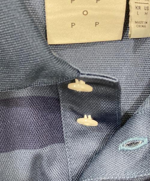 adidas（アディダス）adidas (アディダス) POP TRADING COMPANY (ポップトレーディングカンパニー) 別注ポップポロシャツ ネイビー サイズ:ＸＬの古着・服飾アイテム