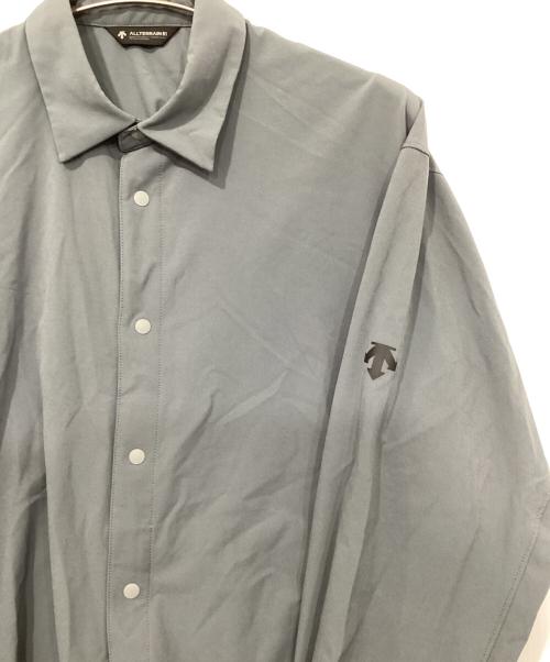 DESCENTE ALLTERRAIN（デザイント オルテライン）DESCENTE ALLTERRAIN (デザイント オルテライン) テックロングスリーブシャツ グレー サイズ:Lの古着・服飾アイテム
