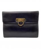 Salvatore Ferragamoサルヴァトーレ フェラガモ）の古着「ガンチーニ チェーンショルダーバッグ」｜ブラック