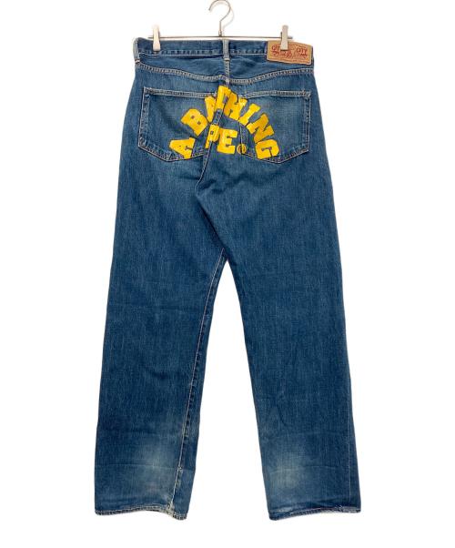 A BATHING APE（アベイシングエイプ）A BATHING APE (ア ベイシング エイプ) アーチロゴデニムパンツ ブルー サイズ:ｌの古着・服飾アイテム