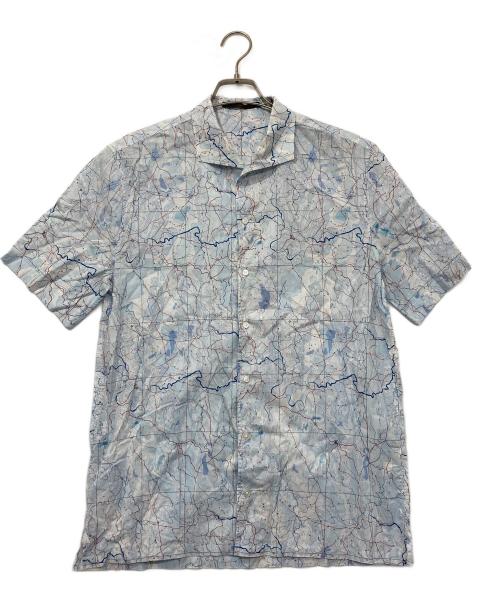 LOUIS VUITTON（ルイ ヴィトン）LOUIS VUITTON (ルイ ヴィトン) 柄シャツ ブルー サイズ:記載なしの古着・服飾アイテム