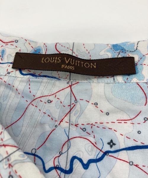 LOUIS VUITTON（ルイ ヴィトン）LOUIS VUITTON (ルイ ヴィトン) 柄シャツ ブルー サイズ:記載なしの古着・服飾アイテム