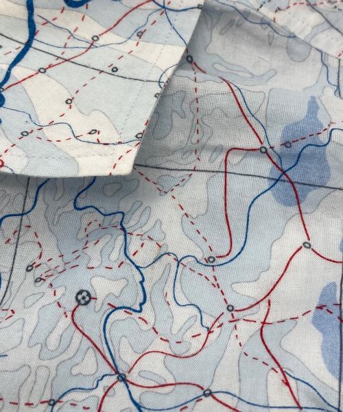 LOUIS VUITTON（ルイ ヴィトン）LOUIS VUITTON (ルイ ヴィトン) 柄シャツ ブルー サイズ:記載なしの古着・服飾アイテム