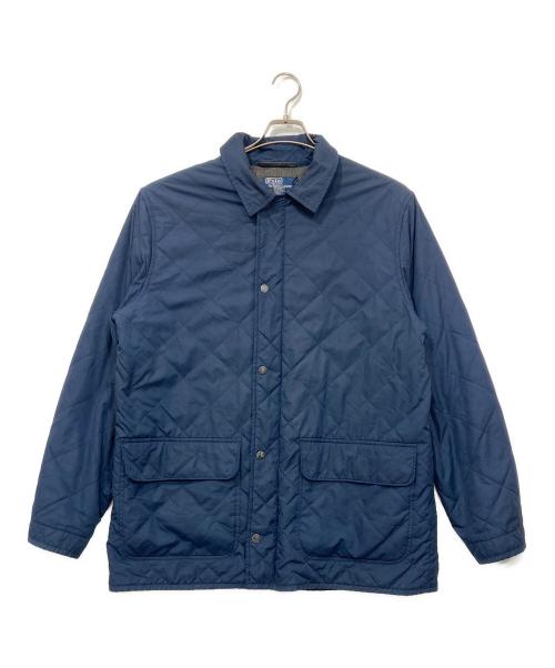 POLO RALPH LAUREN（ポロ・ラルフローレン）POLO RALPH LAUREN (ポロ・ラルフローレン) キルティングハーフコート ネイビー サイズ:Lの古着・服飾アイテム