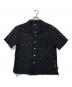 stussy（ステューシー）の古着「Floral Pattern Lace Shirt / カットワークシャツ」｜ブラック