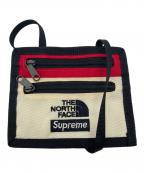 THE NORTH FACE×SUPREMEザ ノース フェイス×シュプリーム）の古着「Expedition Travel Wallet」｜アイボリー×レッド