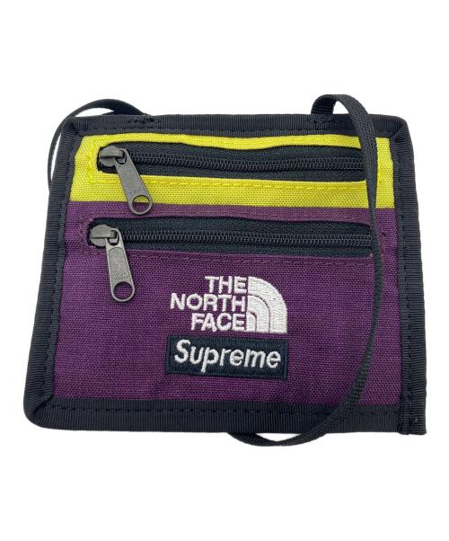 THE NORTH FACE（ザ ノース フェイス）THE NORTH FACE (ザ ノース フェイス) SUPREME (シュプリーム) Expedition Travel Wallet イエロー×パープルの古着・服飾アイテム