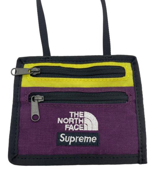 THE NORTH FACE（ザ ノース フェイス）THE NORTH FACE (ザ ノース フェイス) SUPREME (シュプリーム) Expedition Travel Wallet イエロー×パープルの古着・服飾アイテム