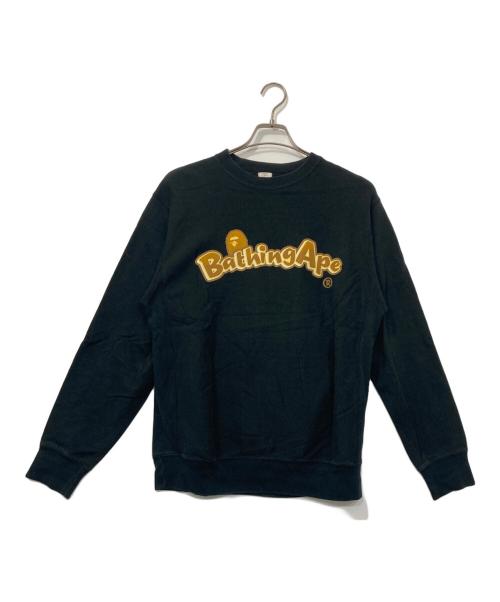 A BATHING APE（アベイシングエイプ）A BATHING APE (ア ベイシング エイプ) プリントスウェット ブラック サイズ:Mの古着・服飾アイテム