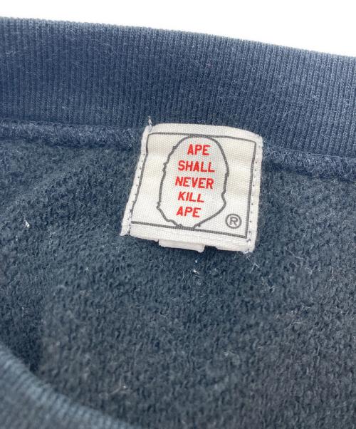 A BATHING APE（アベイシングエイプ）A BATHING APE (ア ベイシング エイプ) プリントスウェット ブラック サイズ:Mの古着・服飾アイテム