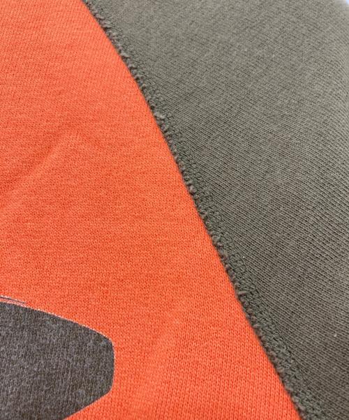 Hysteric Glamour（ヒステリックグラマー）Hysteric Glamour (ヒステリックグラマー) ラグランスウェット オレンジ×グリーン サイズ:FREEの古着・服飾アイテム