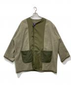 COMME des GARCONS JUNYA WATANABE MANコム デ ギャルソン ジュンヤ ワタナベ マン）の古着「ウールツイル縮絨×綿エステルタイプライター ジャケット」｜カーキ