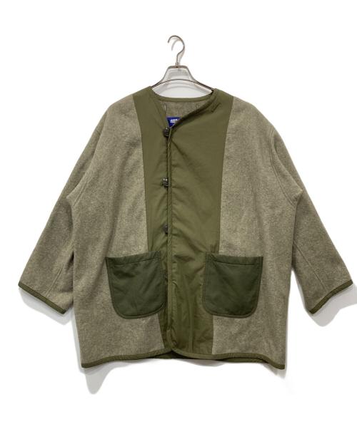 COMME des GARCONS JUNYA WATANABE MAN（コム デ ギャルソン ジュンヤ ワタナベ マン）COMME des GARCONS JUNYA WATANABE MAN (コム デ ギャルソン ジュンヤ ワタナベ マン) ウールツイル縮絨×綿エステルタイプライター ジャケット カーキ サイズ:Sの古着・服飾アイテム