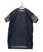 COMME des GARCONS COMME des GARCONSコムデギャルソン コムデギャルソン）の古着「袖ニットデニムワンピース」｜ネイビー