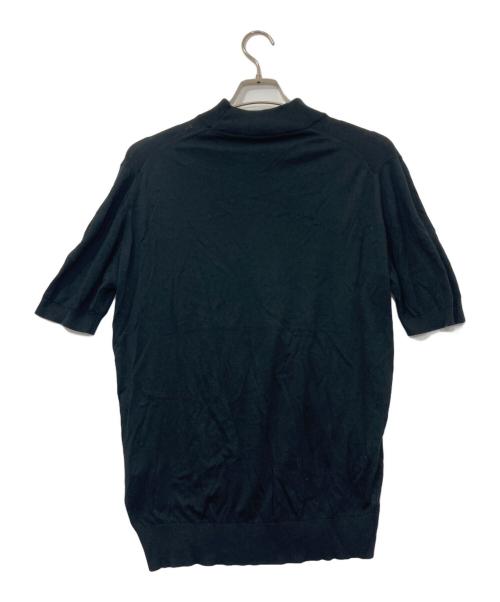 JOHN SMEDLEY（ジョンスメドレー）JOHN SMEDLEY (ジョンスメドレー) 半袖ニット ブラック サイズ:Lの古着・服飾アイテム