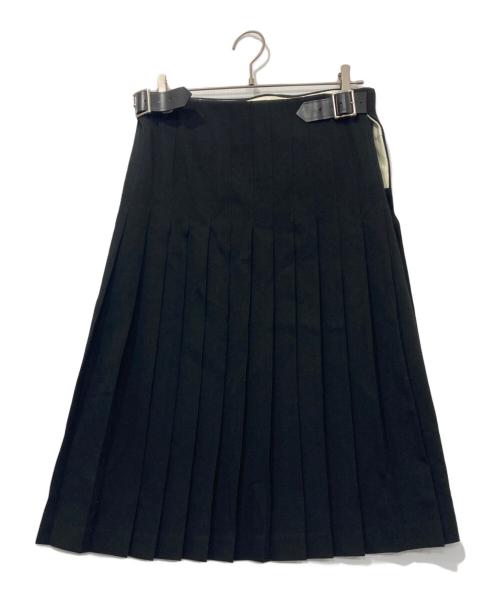 COMME des GARCONS COMME des GARCONS（コムデギャルソン コムデギャルソン）COMME des GARCONS COMME des GARCONS (コムデギャルソン コムデギャルソン) ウールプリーツラップスカート ブラック サイズ:Sの古着・服飾アイテム