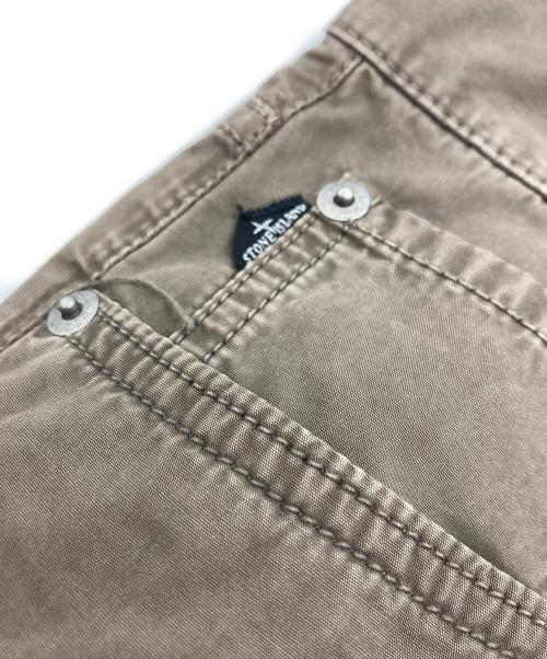 STONE ISLAND（ストーンアイランド）STONE ISLAND (ストーンアイランド) Slim Fit Trousers ブラウン サイズ:W30の古着・服飾アイテム