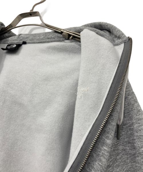THE NORTH FACE（ザ ノース フェイス）THE NORTH FACE (ザ ノース フェイス) SQARE LOGO FULLZIP / スクエアロゴ フルジップ フーディー グレー サイズ:XLの古着・服飾アイテム