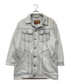 DIESELディーゼル）の古着「De-Flaminia ベルテッド デニムジャケット」｜ブルー