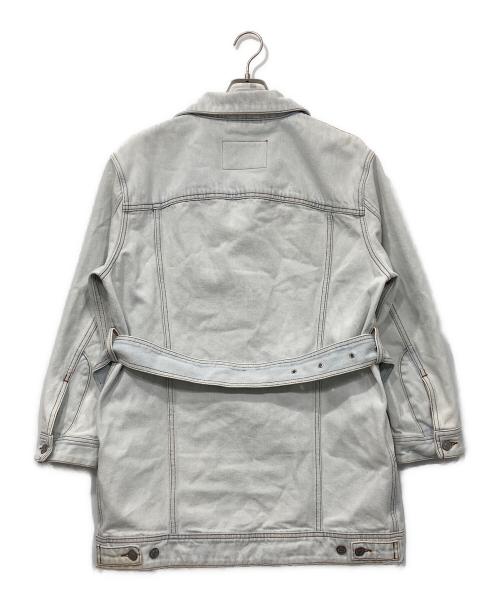 DIESEL（ディーゼル）DIESEL (ディーゼル) De-Flaminia ベルテッド デニムジャケット ブルー サイズ:Sの古着・服飾アイテム