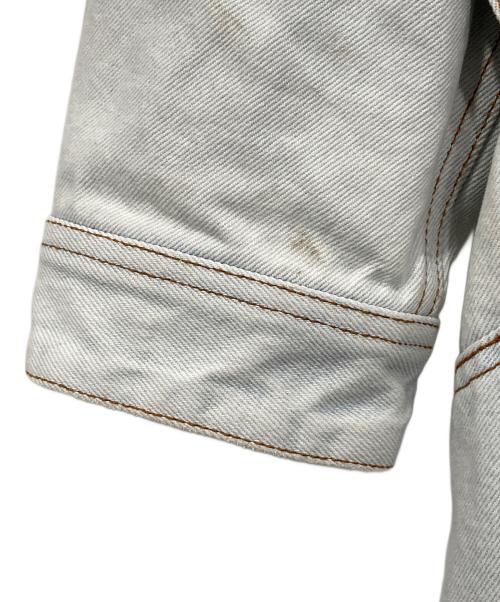 DIESEL（ディーゼル）DIESEL (ディーゼル) De-Flaminia ベルテッド デニムジャケット ブルー サイズ:Sの古着・服飾アイテム