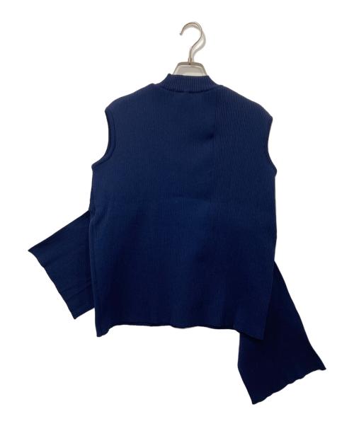 AKIRA NAKA（アキラナカ）AKIRA NAKA (アキラナカ) ノースリーブ変形 ニット ネイビー サイズ:FREEの古着・服飾アイテム