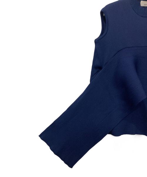 AKIRA NAKA（アキラナカ）AKIRA NAKA (アキラナカ) ノースリーブ変形 ニット ネイビー サイズ:FREEの古着・服飾アイテム