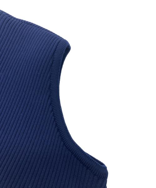 AKIRA NAKA（アキラナカ）AKIRA NAKA (アキラナカ) ノースリーブ変形 ニット ネイビー サイズ:FREEの古着・服飾アイテム