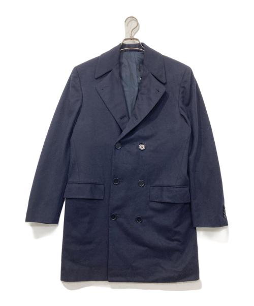 kiton（キートン）kiton (キートン) ダブルブレストカシミヤコート ネイビー サイズ:48の古着・服飾アイテム