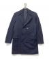 kiton（キートン）の古着「ダブルブレストカシミヤコート」｜ネイビー