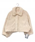 Snidelスナイデル）の古着「ショートボアコート/ブルゾン」｜アイボリー